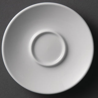 Olympia Whiteware Espresso Saucers 120mm (12 Pack) - Y112