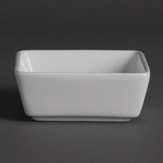 Olympia Whiteware Miniature Square Dishes 85mm (12 Pack) - Y729