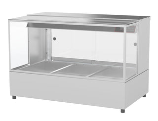 3 Module Square Glass Hot Food Display - Woodson W.HFSQ23