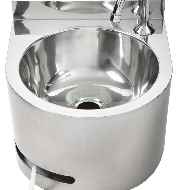 3Monkeez Round Knee Operated Basin With Thermostatic Mixing Valve