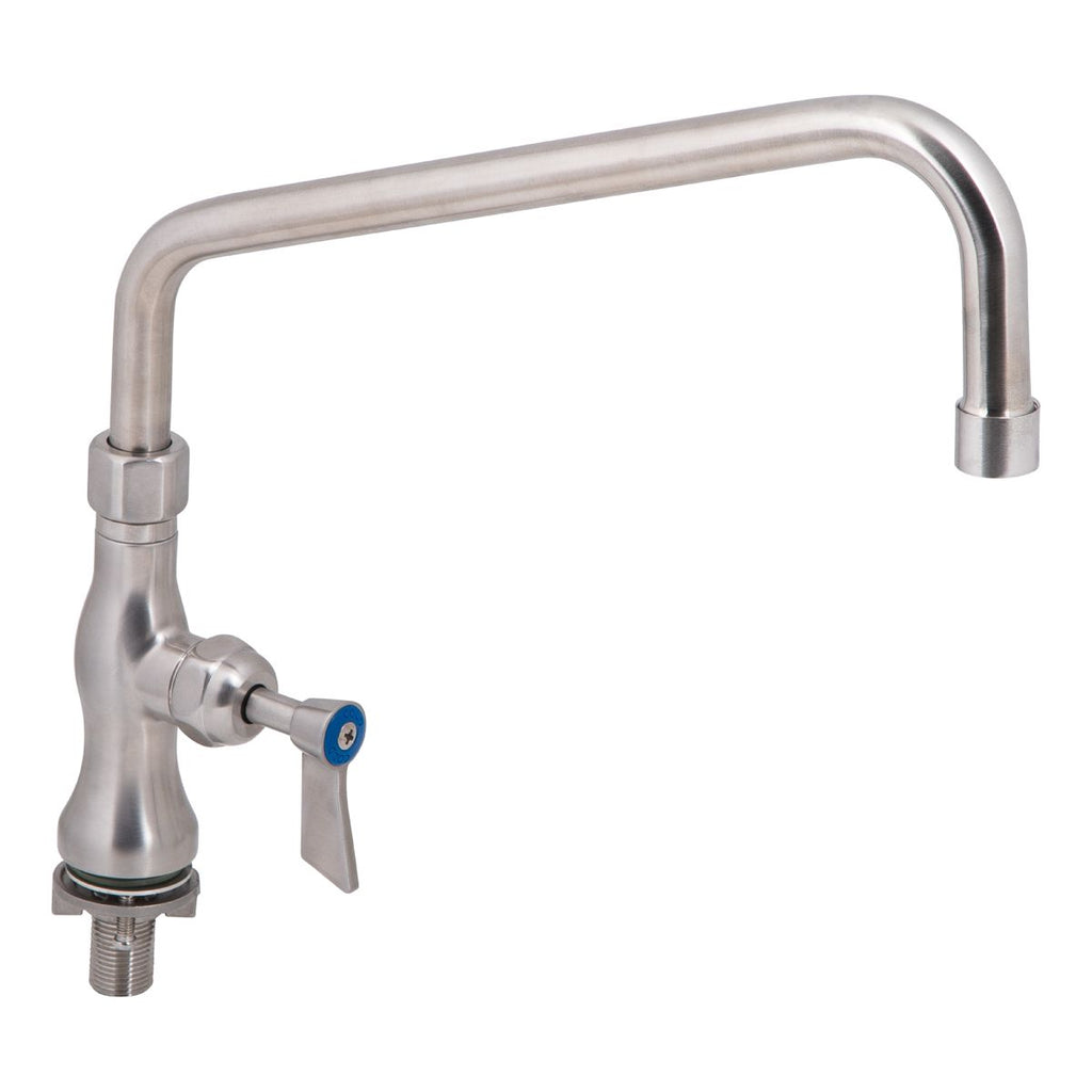 Stainless Steel Single Hob Mount Tap Body with Single Control and 12" Spout- 3Monkeez T-3MSH12