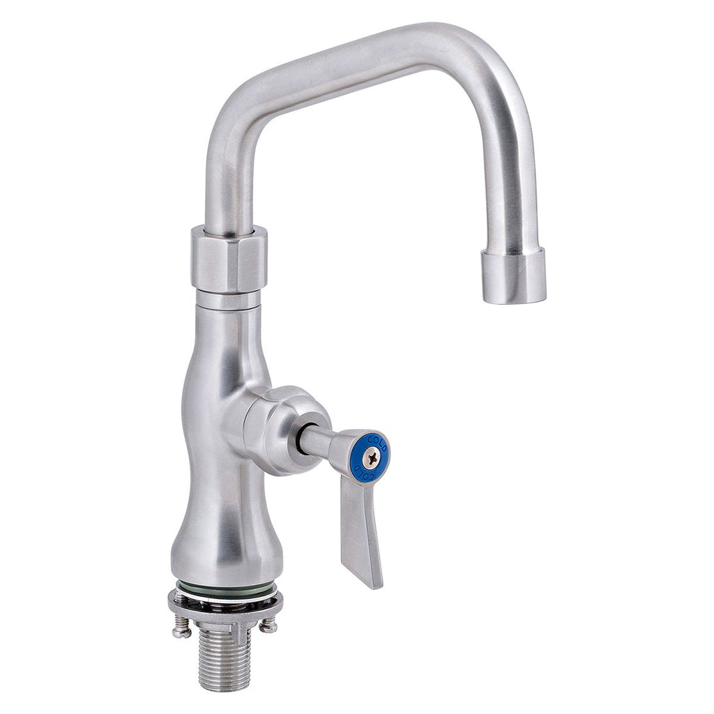 Stainless Steel Single Hob Mount Tap Body with Single Control and 6" Spout- 3Monkeez T-3MSH06