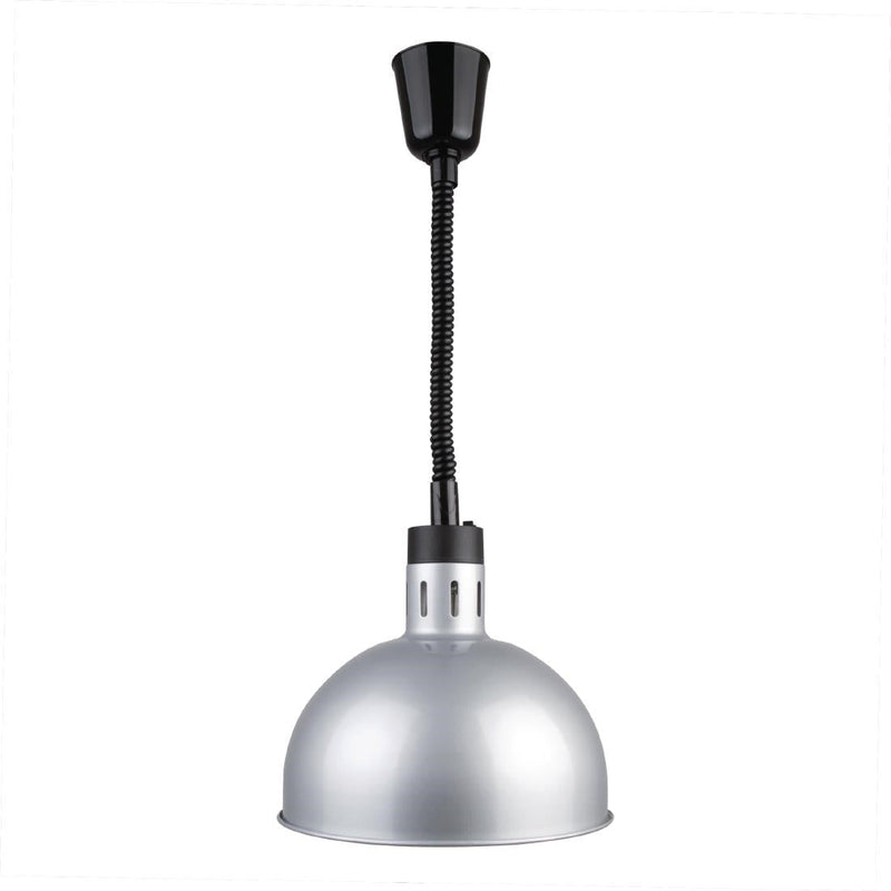 Retractable Dome Heat Lamp Shade Silver Finish- Apuro DY461-A