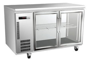 Two Glass Door Underbench Fridge - 214L - - Panasonic BR-1261HP