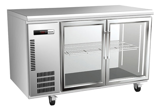 Two Glass Door Underbench Fridge - 280L - - Panasonic BR-1271HP