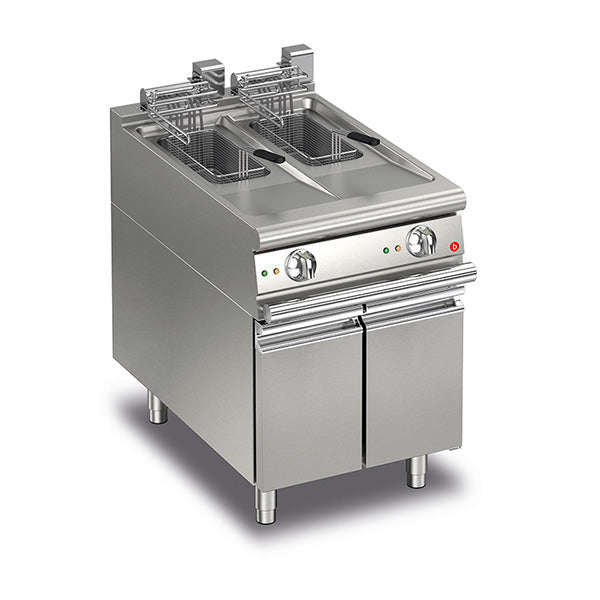 10+10L Split Pot Electric Deep Fryer 700Mmd- Baron SI-Q70FRI/E610