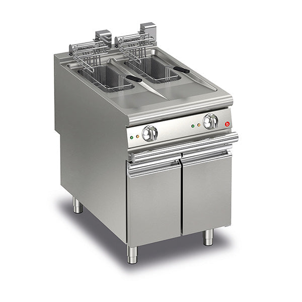 10+10L Split Pot Electric Deep Fryer 900Mmd- Baron SI-Q90FRI/E610