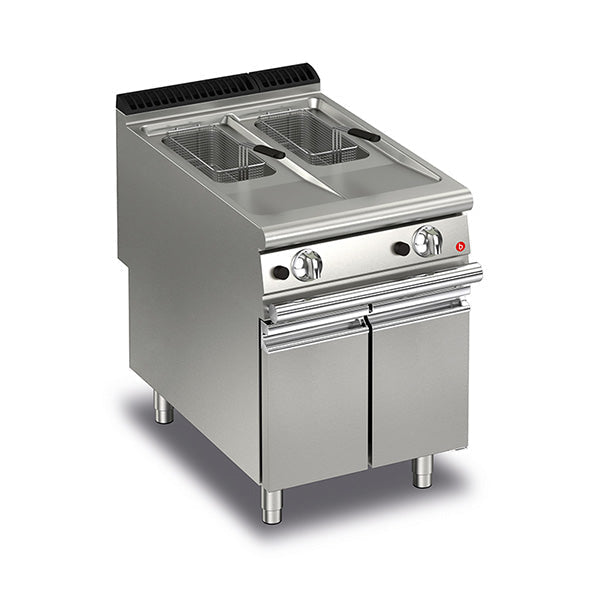 10+10L Split Pot Gas Deep Fryer- Baron SI-Q90FRI/G610