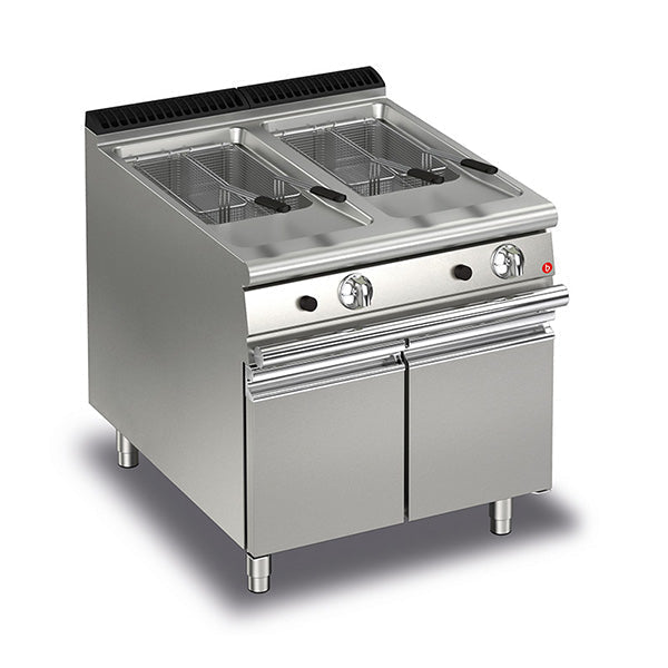 15+15L Double Basin Gas Deep Fryer With Piezo Ignition- Baron SI-Q70FRI/G815