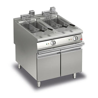 22+22L Double Basin Electric Deep Fryer- Baron SI-Q90FRI/E822