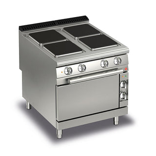 4 Burner Electric Cook Top With Electric Oven - 900Mm Depth- Baron SI-Q90PCF/E801