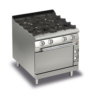 4 Burner Gas Cook Top With Electric Oven - 700Mm Depth- Baron SI-Q70PCF/GE8005