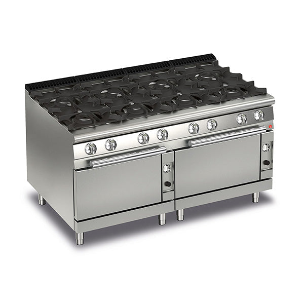 8 Burner Gas Cook Top With 2 Gas Ovens - 700Mm Depth- Baron SI-Q70PCF/G1605