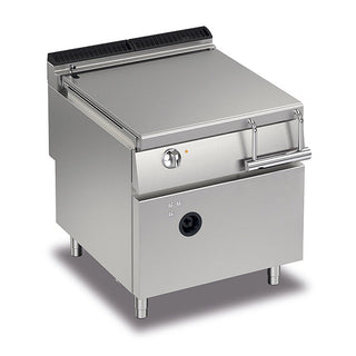 80L Gas Bratt Pan With Motorised Tilting- Baron SI-Q90BR/GM80