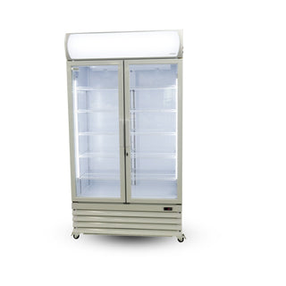 Thermaster Double Glass Door Colourbond Upright Drink Fridge LG-580GE