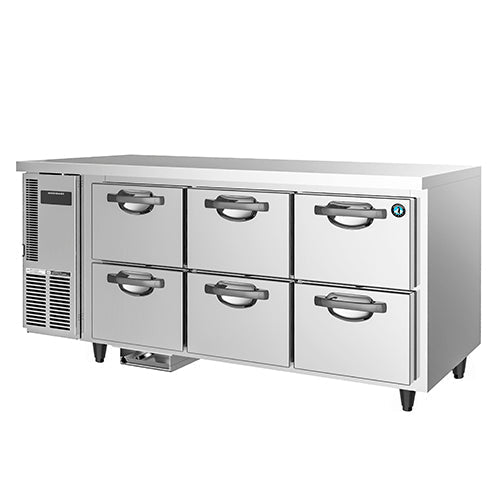 6 Drawer 150mm Deep Gastronorm Underbench Fridge- Hoshizaki RTC-167DEA-GN-6D