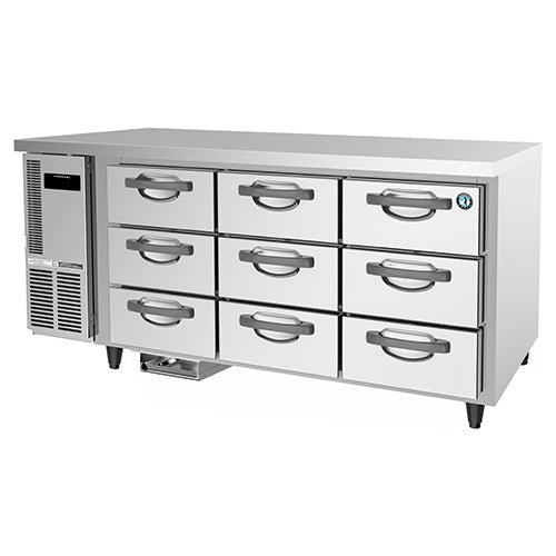 9 Drawer 100mm Deep Gastronorm Underbench Fridge- Hoshizaki RTC-167DEA-GN-9D