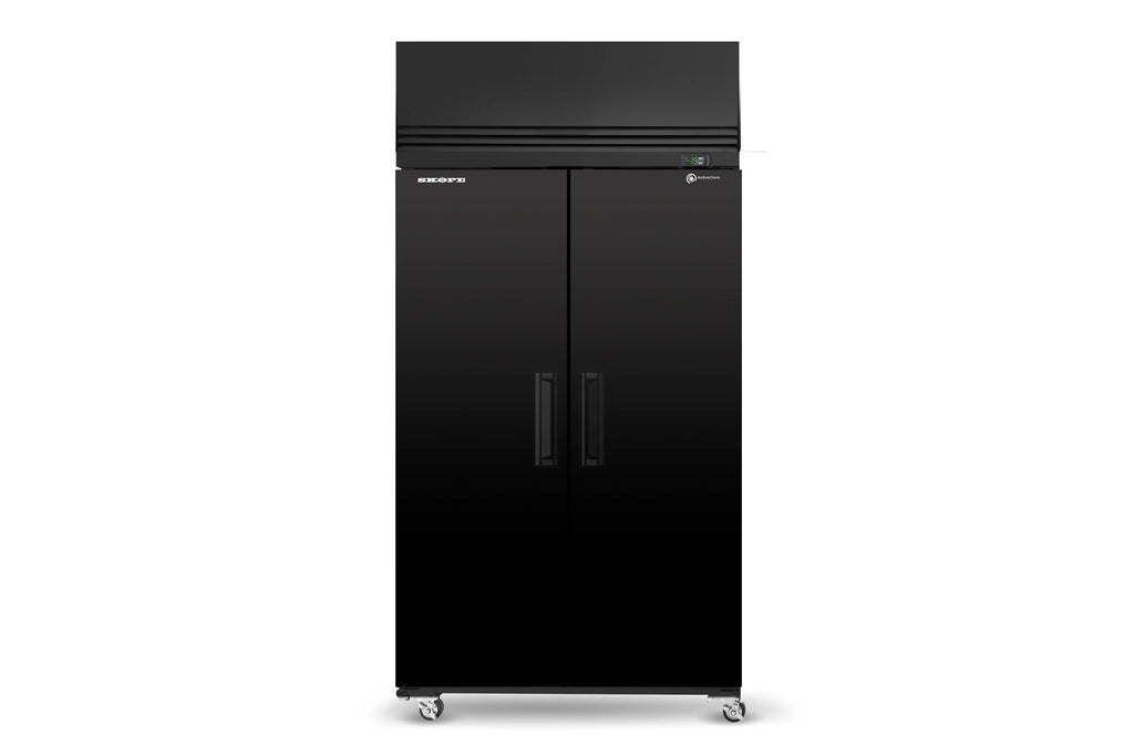 Skope SKFT1000NS-A 2 Solid Door Upright Display or Storage Freezer