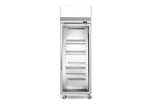 Skope SKFT650N-AC 1 Glass Door Upright Display or Storage Freezer, Lit Sign