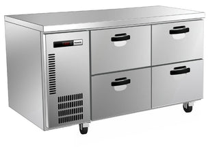 Two Solid Door Underbench Fridge - 280L - - Panasonic SUR-1271HP-NN