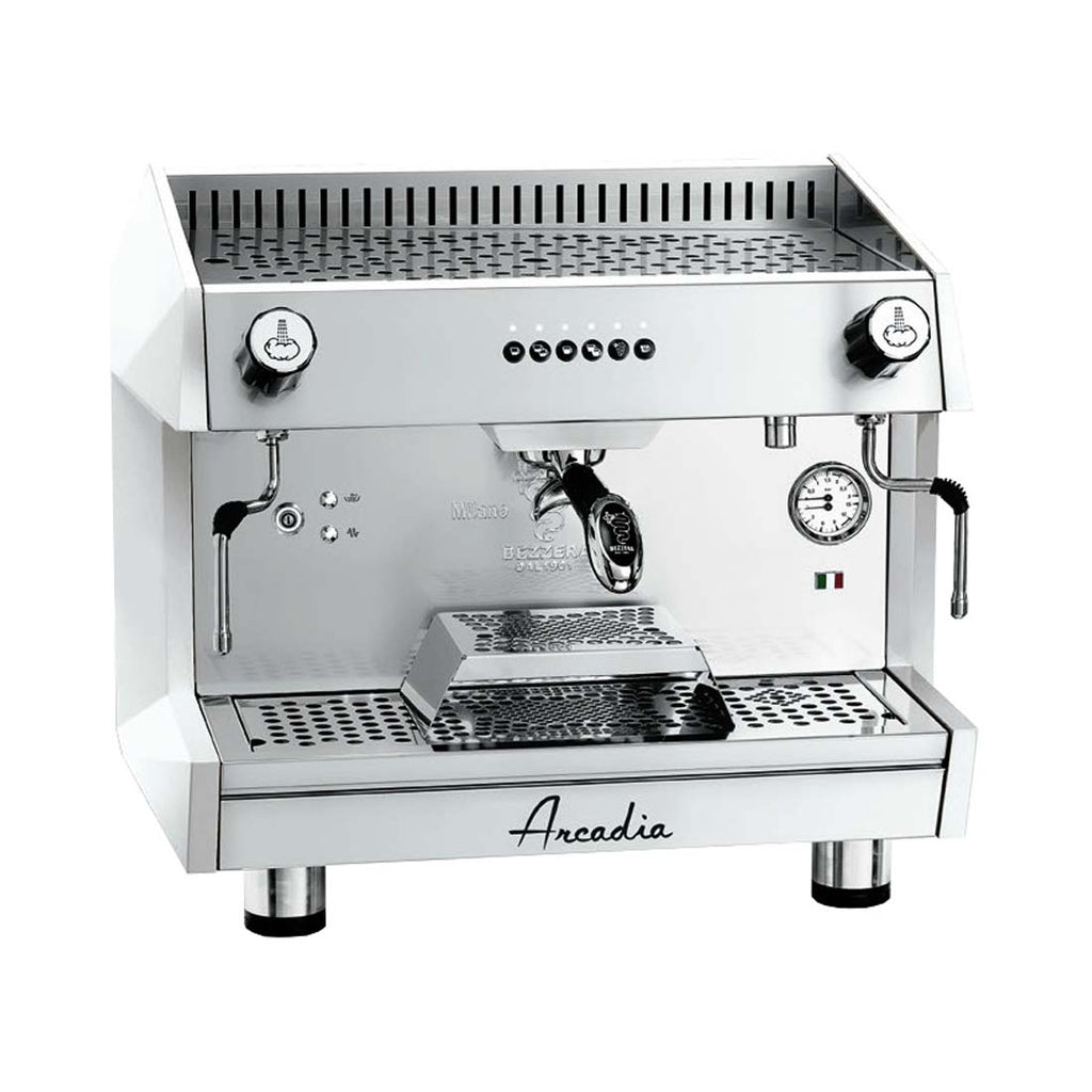 Arcadia Professional Espresso Coffee Machine Ss Polish White 1 Group - Bezzera ARCADIA-G1