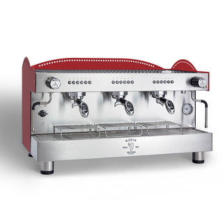 3L Red 3-Group Professional Espresso Machine - Bezzera BZB2016R3DE