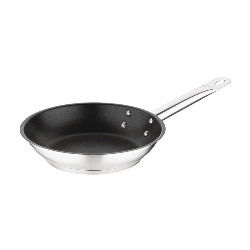 Non-stick Teflon Stainless Steel Platinum Plus Frying Pan 200mm- Vogue FC095