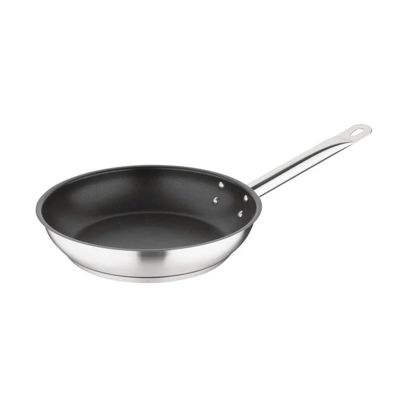 Non-Stick Teflon Stainless Steel Platinum Plus Frying Pan 240mm- Vogue FC096