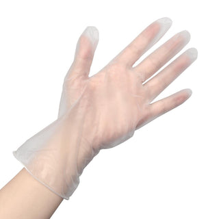 Powder Free Clear Vinyl Food Prep Gloves L (Pack of 100)- Vogue FJ876-L