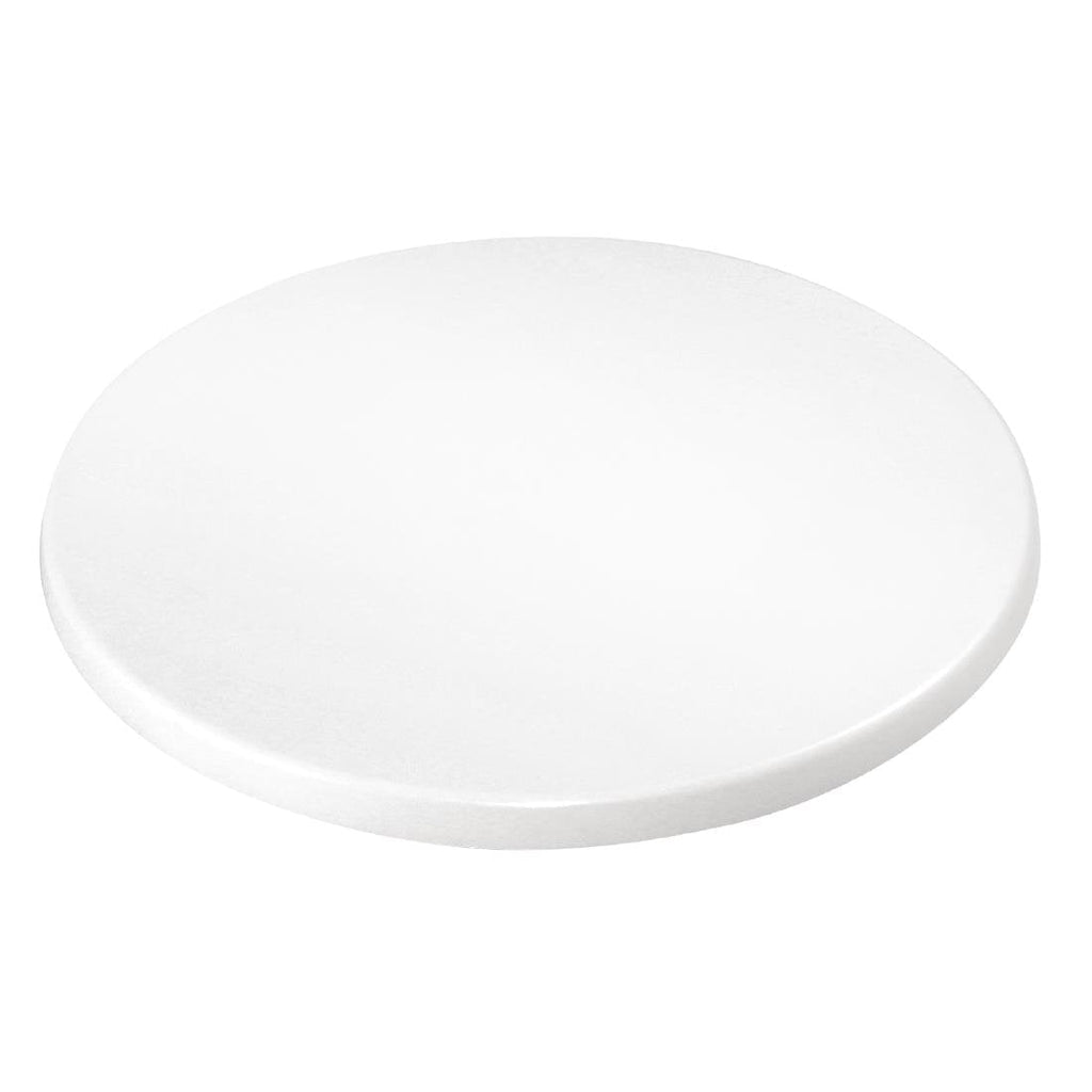 Round Table Top White 600mm- Bolero GG645