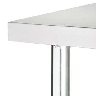 Stainless Steel Prep Table without Upstand- Vogue GJ504