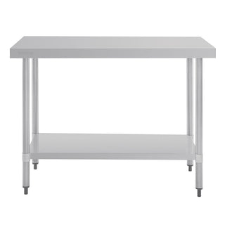 Stainless Steel Prep Table without Upstand- Vogue GJ504