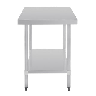 Stainless Steel Prep Table without Upstand- Vogue GJ504