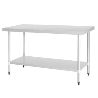 Stainless Steel Prep Table without Upstand- Vogue GJ504