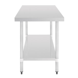 Stainless Steel Prep Table without Upstand- Vogue GJ504