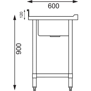 Double Bowl Sink R/H Drainer- Vogue HC904