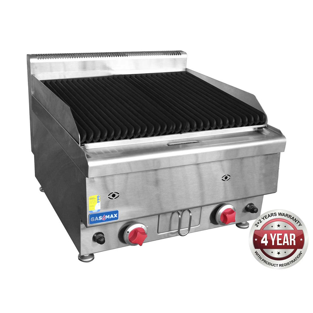 Gasmax Benchtop 2 Burner Chargrill - GasMax JUS-TRH60