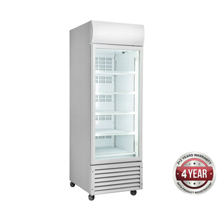 Thermaster 370L Single Glass Door Colourbond Upright Drink Fridge LG-370PT