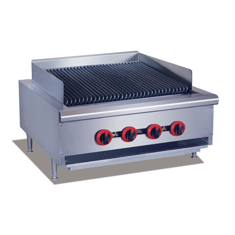 Natural Gas 4 Burner Char Grill Top - GasMax QR-24E