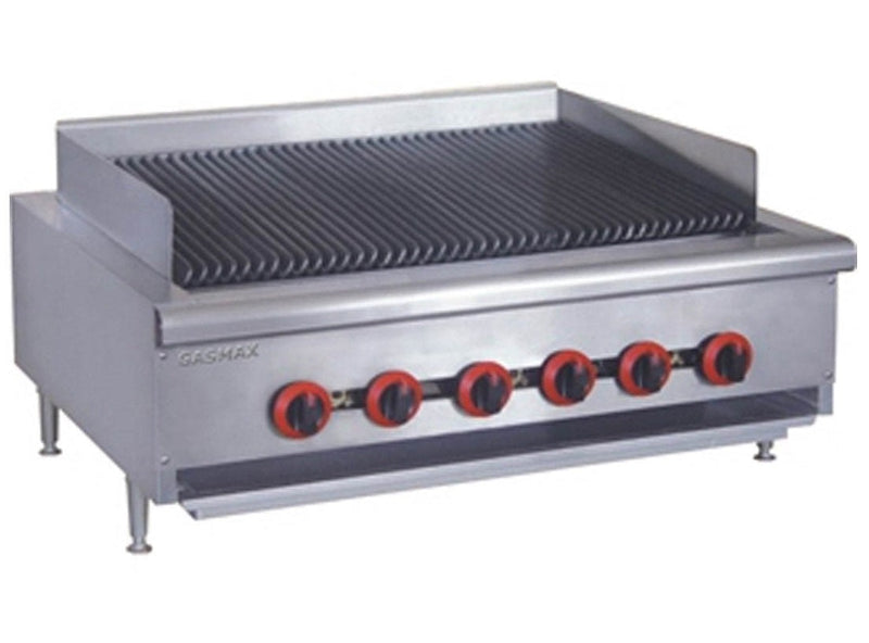 Natural Gas 6 Burner Char Grill Top - GasMax QR-36E