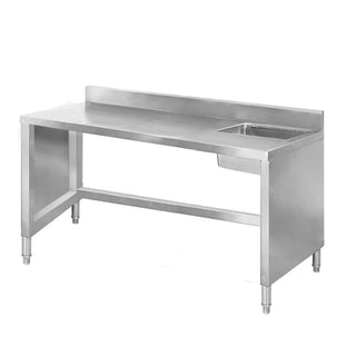 Sink Work Bench With Splashback 1400Mm - Modular Systems SSB6-1400R