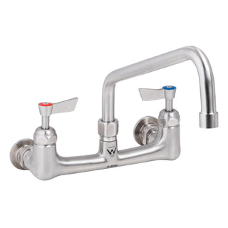 Stainless Steel Exposed Wall Tap Body and Spout - 8" Spout- 3Monkeez T-3MEW08