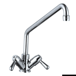 Deck Mounted Faucet with 2 side-handles - Sunmixer T20138