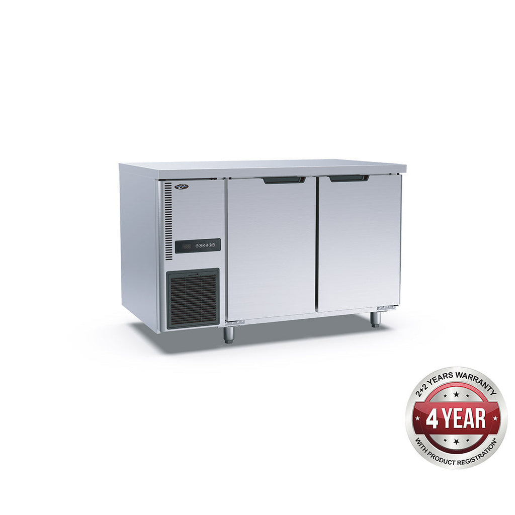 Stainless Steel Double Door Workbench Fridge - Thermaster TL1200TN