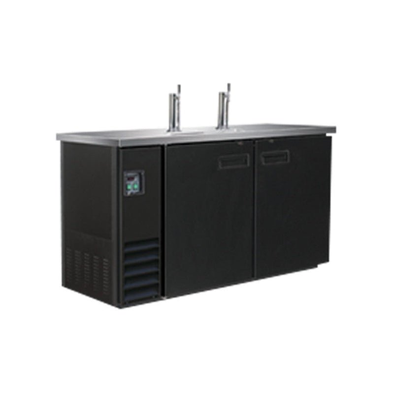 Double Door Underbar Direct Draw Dispenser 2-Barrel - Thermaster UBD-2